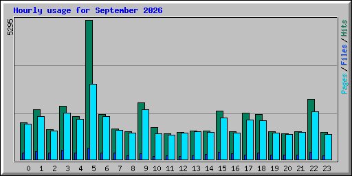 Hourly usage for September 2026