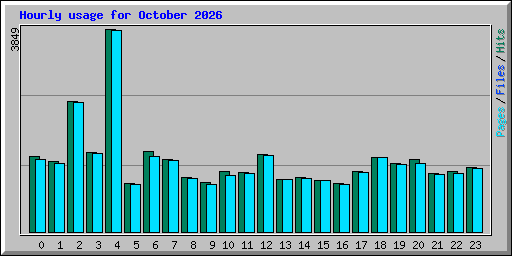 Hourly usage for October 2026